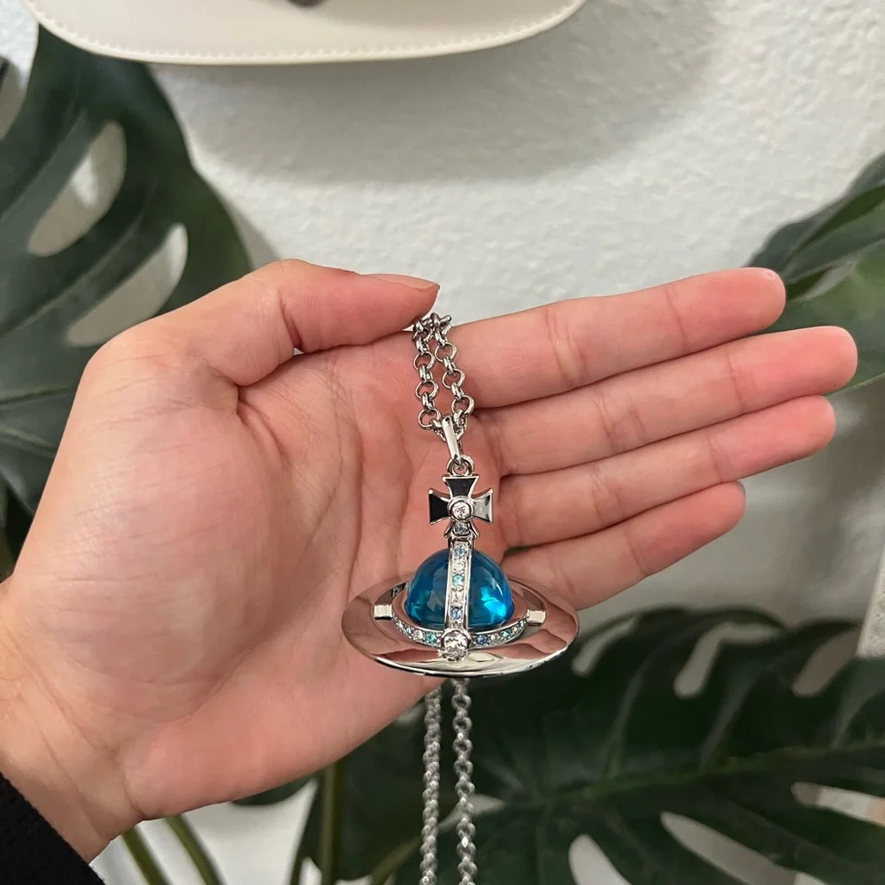 Vivienne Westwood | Jewelry | Vivienne Westwood Blue Orb Necklace